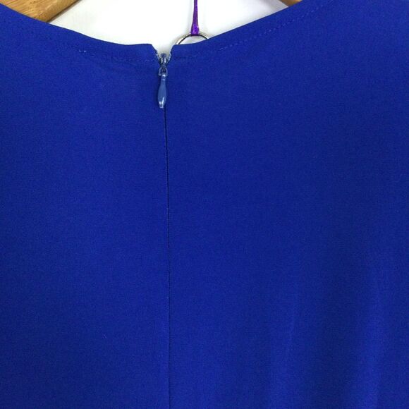 Calvin Klein Women's One-Piece Jumpsuit V-Neck Tie Waist Sleeveless Blue Size 2 - Picture 14 of 16